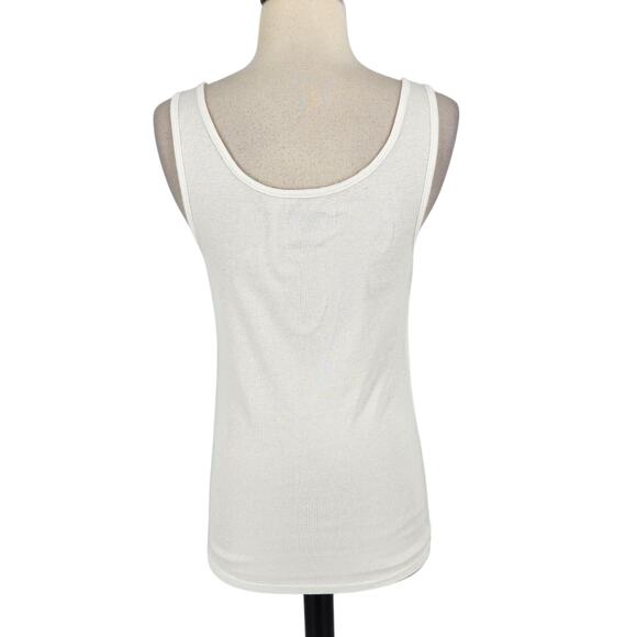 SALE Old Navy Sequined Tank Top Scoop Neck Wide Straps Mixed Media Size LG - Picture 5 of 6